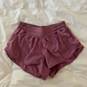 lululemon purple hotty hots 2.5 inch